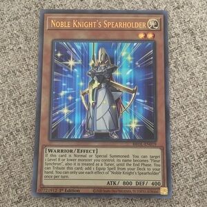 Yu-Gi-Oh Noble Knight's Spearholder Trading Card
